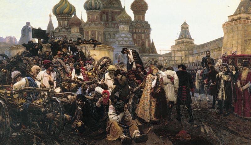 Morning of Streltzi execution, Vasily Surikov